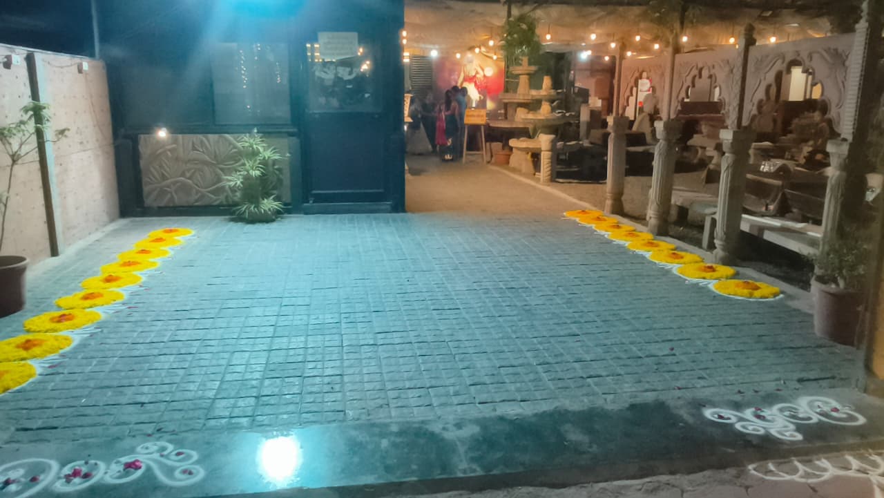 CHAV Restaurant — Rangoli entrance