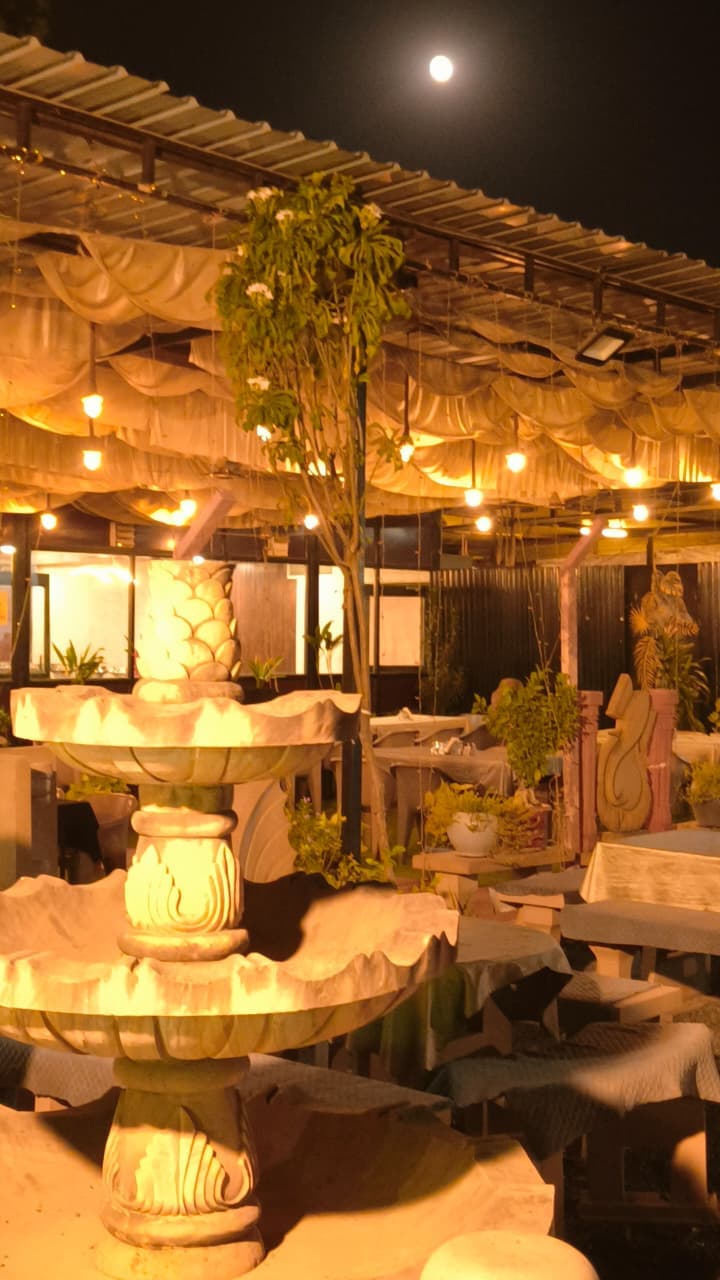 CHAV Restaurant — Stone fountain
